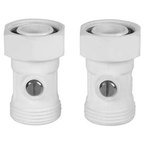 узел нижнего подключения royal thermo прямой раздельный 3/4х3/4ек (белый) фото 2