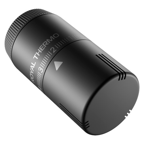 Термоголовка жидкостная Royal Thermo Design М30х1,5 (черный) NEW фото 3 термоголовка жидкостная royal thermo design м30х1,5 (черный) new фото 3