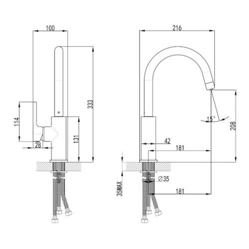 смеситель с подключением к фильтру lemark comfort lm3073c хром фото 2