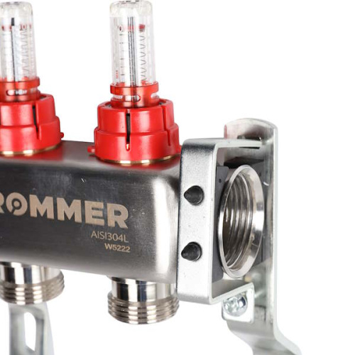 коллектор rommer с расходомерами 5 выходов фото 2