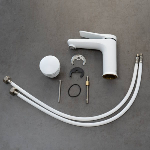 Смеситель для раковины Lemark BRONX LM3706MW белый матовый фото 5 смеситель для раковины lemark bronx lm3706mw белый матовый фото 5