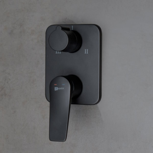 Смеситель для встраиваемых систем Lemark BRONX LM3728BL черный фото 2 смеситель для встраиваемых систем lemark bronx lm3728bl черный фото 2