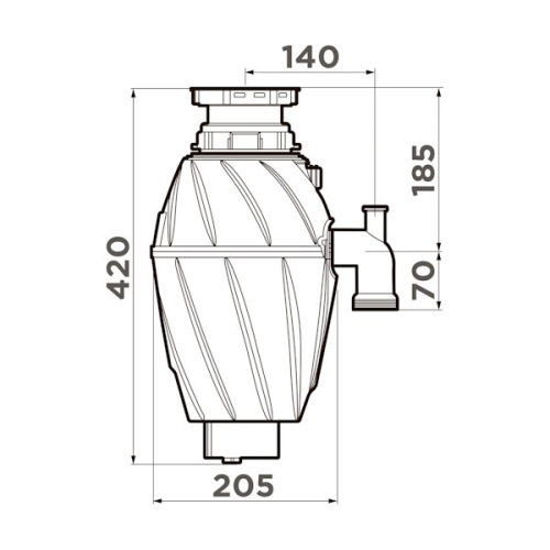Измельчитель пищевых отходов Omoikiri Nagare 750 фото 2 измельчитель пищевых отходов omoikiri nagare 750 фото 2