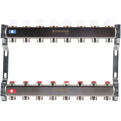 коллектор rommer без расходомеров 8 выходов
