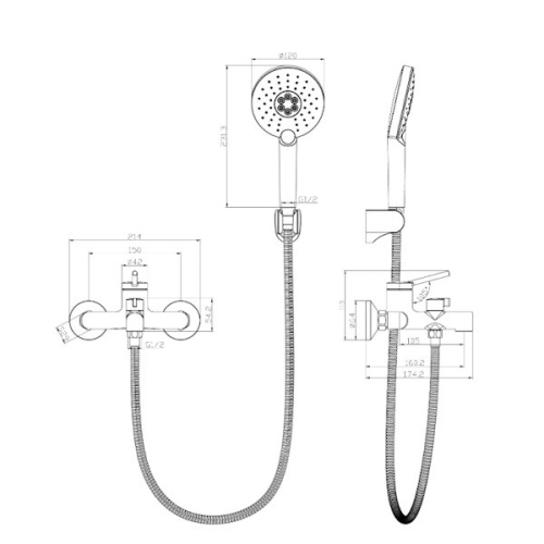 смеситель для ванны lemark minima lm3814c хром фото 2