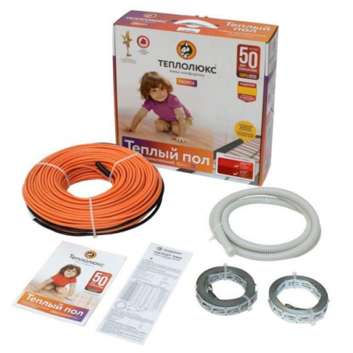 Кабель нагревательный "Теплолюкс" Tropix ТЛБЭ 18,0 м/270 Вт кабель нагревательный "теплолюкс" tropix тлбэ 18,0 м/270 вт