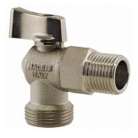 кран шаровой stout угловой для стиральных машин 1/2" на 3/4" 