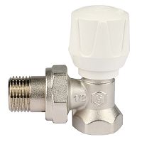 клапан ручной терморегулирующий угловой stout 1/2