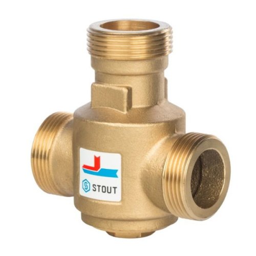 Термостатический смесительный клапан STOUT G 1" 1/4 НР 70°С термостатический смесительный клапан stout g 1" 1/4 нр 70°с