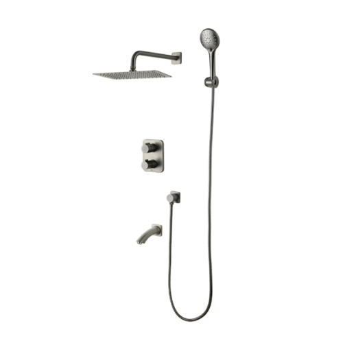 смеситель для ванны и душа lemark bronx lm3742gm графит