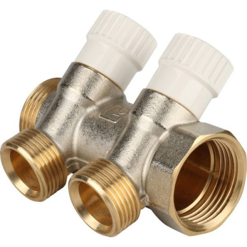 коллектор распределительный stout 1" 2 отвода 3/4"ек