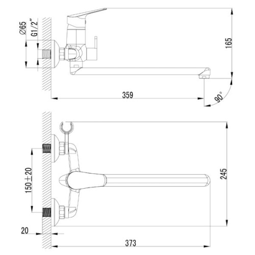 смеситель универсальный lemark partner lm6551c хром фото 2