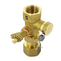 вентиль отсечной uni-fitt пломбируемый для расширительных баков