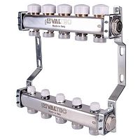 коллектор valtec vtc.582 из нержавеющей стали без расходомеров 10 выходов
