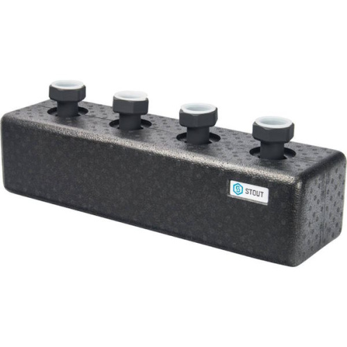 распределительный коллектор stout 2 контура в теплоизоляции dn 25 фото 2