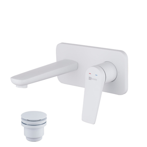 Смеситель для раковины Lemark BRONX LM3726MW белый матовый смеситель для раковины lemark bronx lm3726mw белый матовый